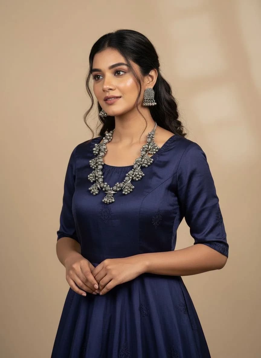 Tribal Oxidised Necklace Set